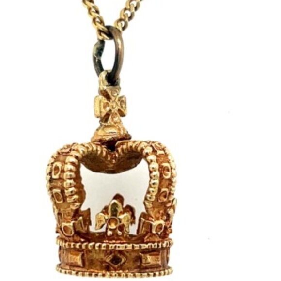 14K CROWN Other - 14k KING's Crown for the King in Your Life Yellow Gold  Amazing 1 1/8th" Pendant